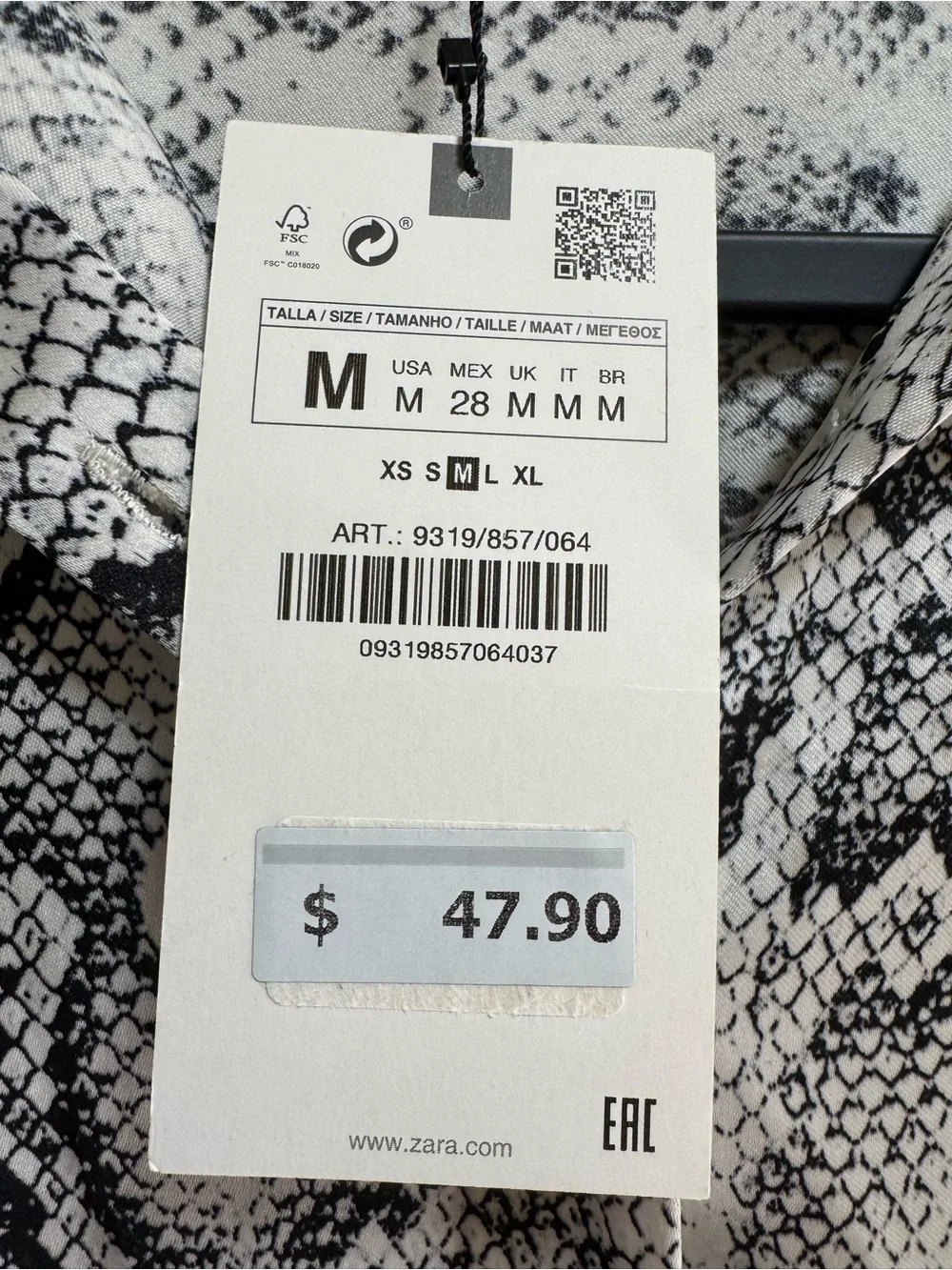Zara blouse all
